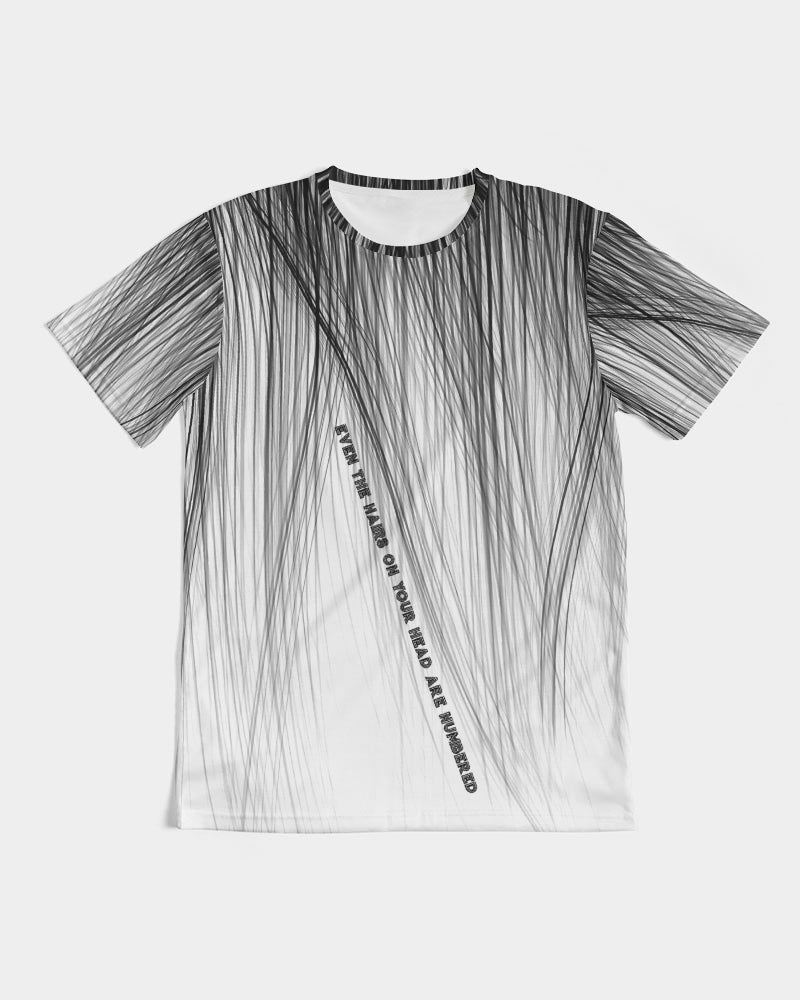 "Hairs are numbered" Unisex AOP Tee