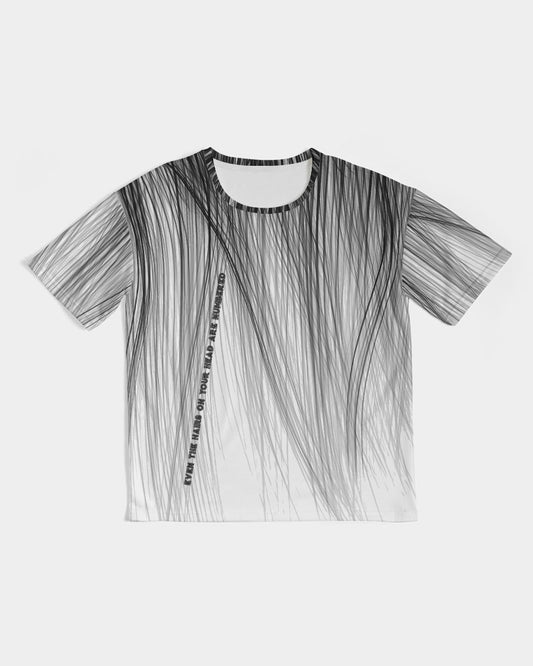 "Hairs are numbered" Unisex AOP Premium Oversized Tee