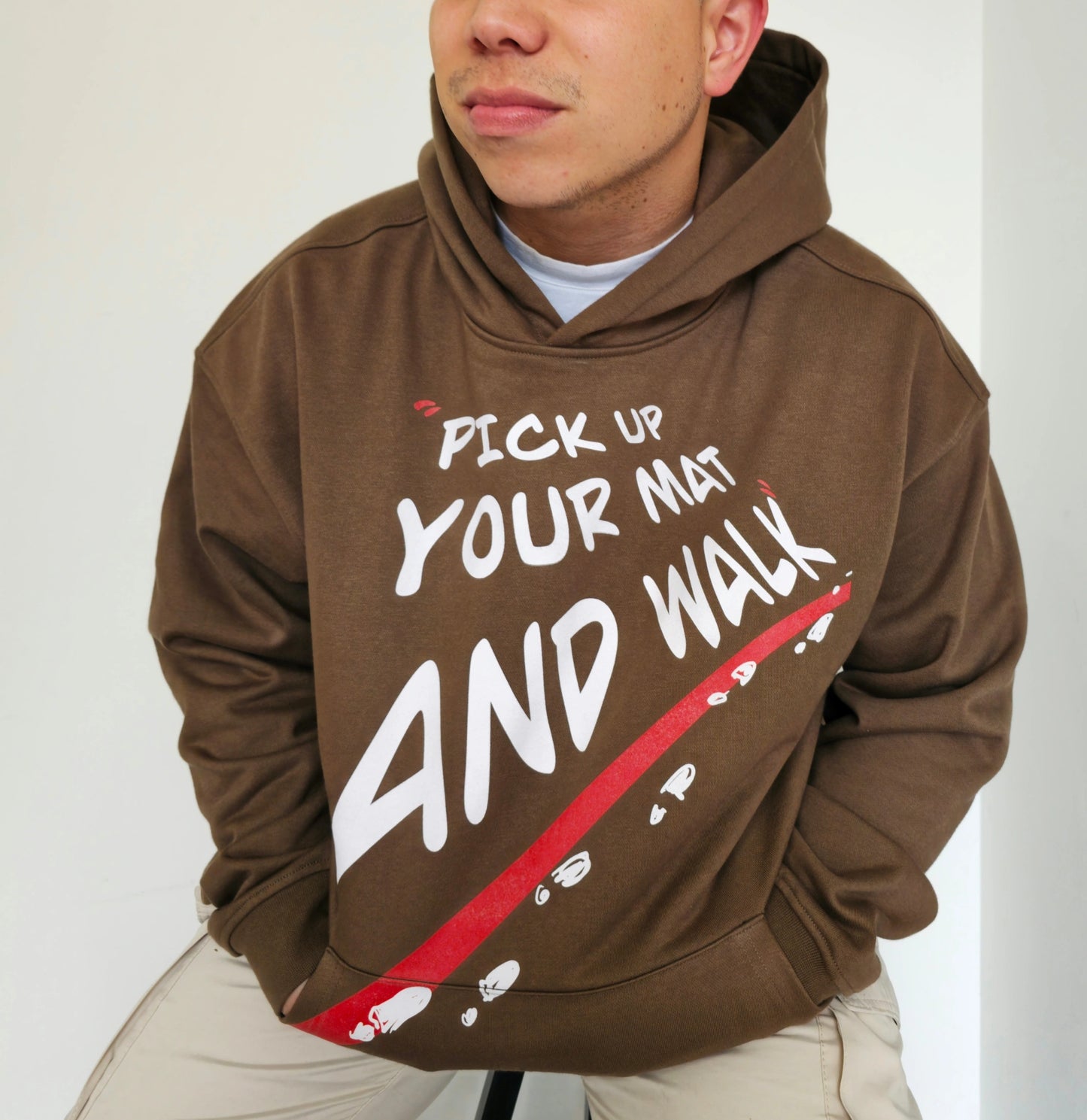 “Pick up your mat” Unisex Heavyweight Hoodie(440GSM)